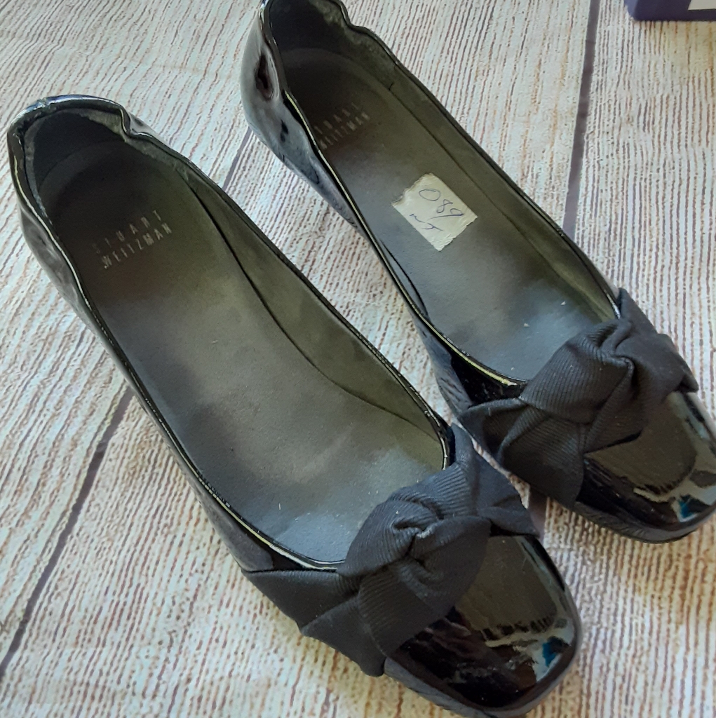 Stuart Weitzman Black Patent Leather Shoes 6.5